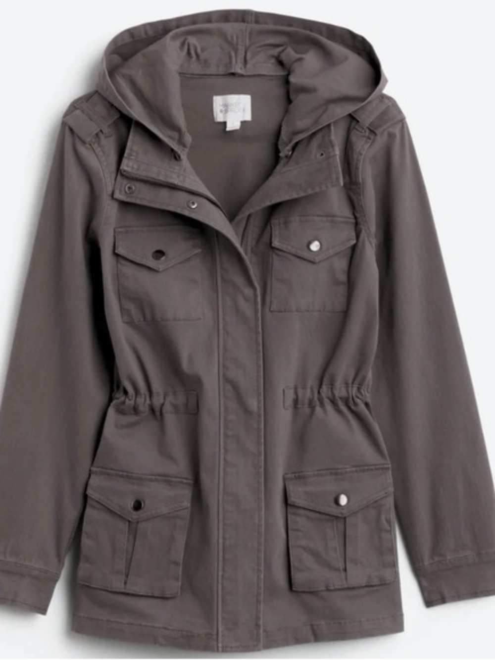 Stitch Fix Market & Spruce Kathleen Cargo Utility Hooded Jacket - Gray